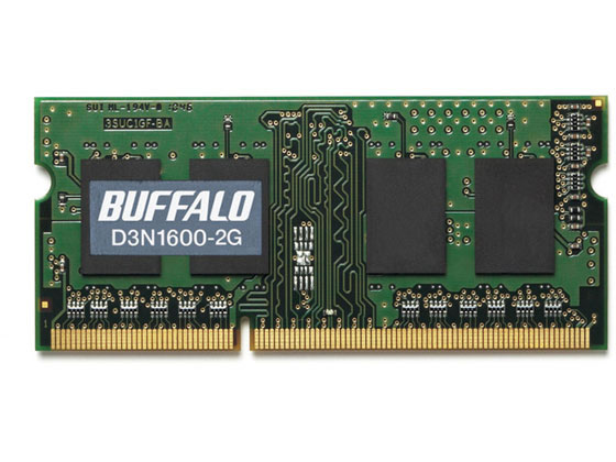 バッファロー 204Pin DDR3 SDRAM S. O.DIMM 2GB D3N1600-2G