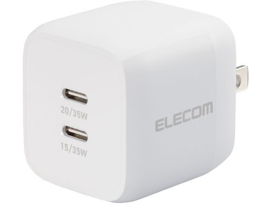 エレコム USB Power Delivery 35W AC充電器(C×2) エレコム USB Power Delivery 35W AC充電器(C×2)