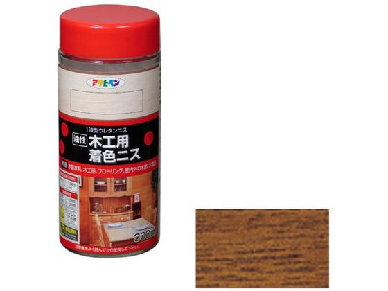 アサヒペン 木工用着色ニス 300ml メープル
