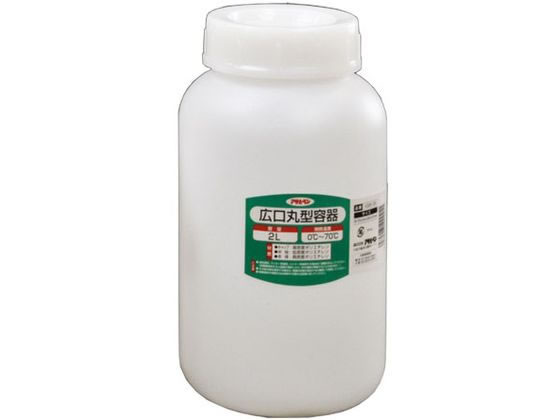 アサヒペン 広口丸型容器 2L 1028-09