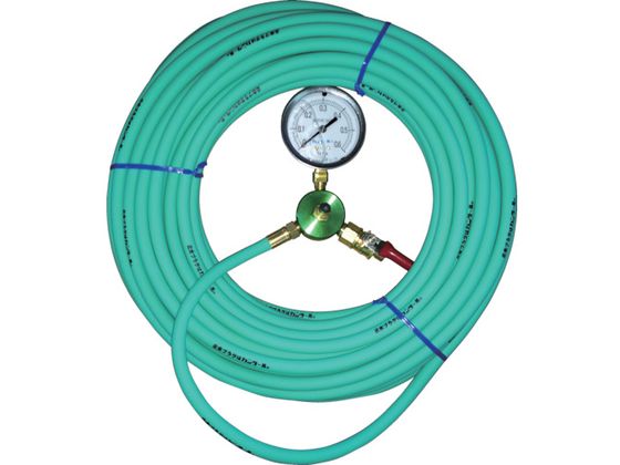 カンツール 管内止水用品 エアホース20m 圧力計付 HT-20-T