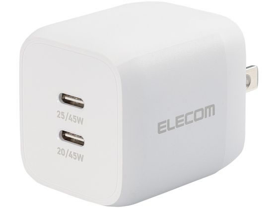 エレコム USB Power Delivery 45W AC充電器(C×2) エレコム USB Power Delivery 45W AC充電器(C×2)