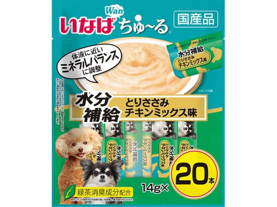 いなばペットフード ちゅーる 水分 ササミチキンミックス 14g×20本 いなばペットフード ちゅーる 水分 ササミチキンミックス 14g×20本