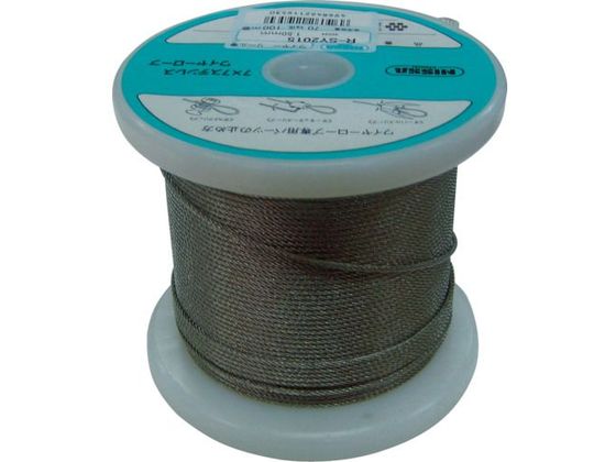 ニッサチェイン ステンレスワイヤーロープ 2.0mm×100m TSY-20-100