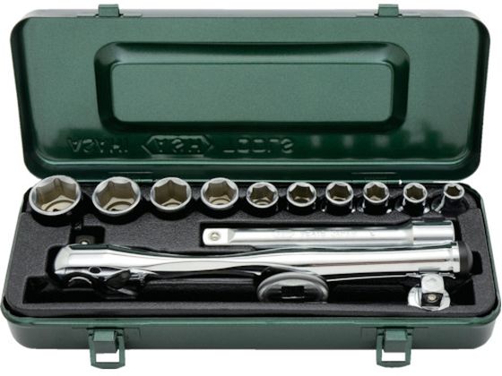 ASH レボウェイブ6角ソケットレンチセット12.7□×14PCS VJS4201 ASH レボウェイブ6角ソケットレンチセット12.7□×14PCS VJS4201