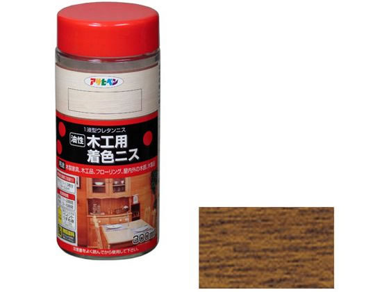 アサヒペン 木工用着色ニス 300ml ウォルナット