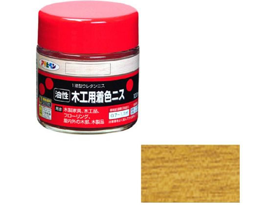 アサヒペン 木工用着色ニス 100ml 透明(クリヤ)