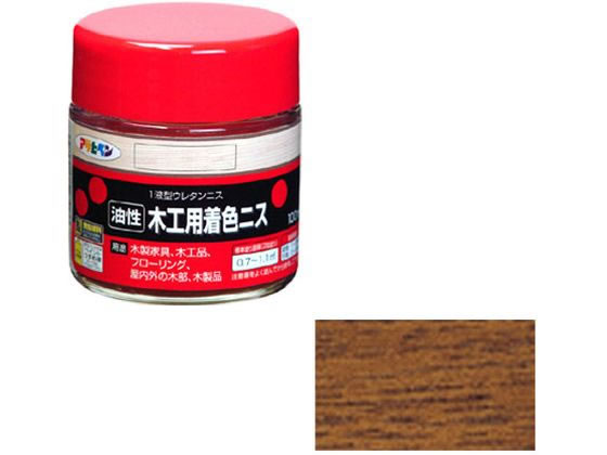 アサヒペン 木工用着色ニス 100ml メープル