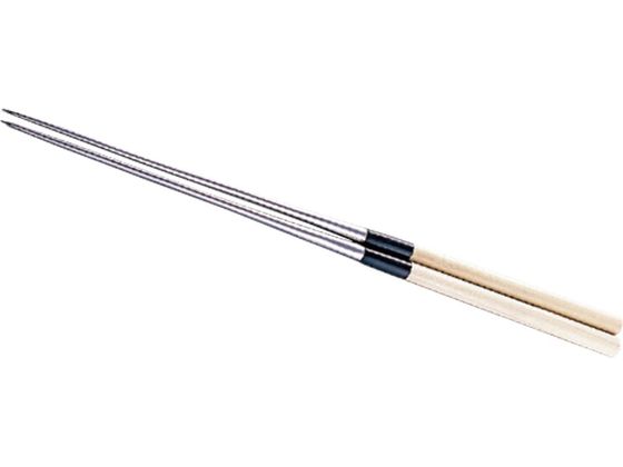 白木柄 盛箸 (水牛桂柄付) 13.5cm 箱なし