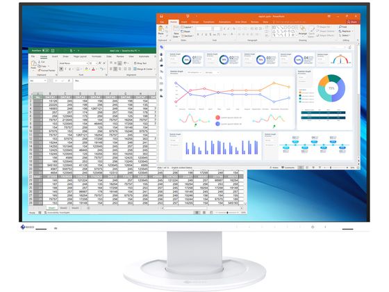 EIZO FlexScan 24.1�^ �J���[�t�����j�^�[ �z���C�g EV2410R-WT
