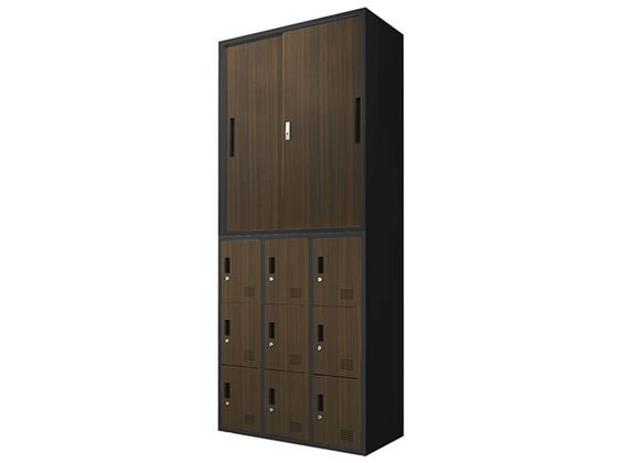 Netforce ファシル 引戸書庫 9人用ロッカー セット DBR Netforce ファシル 引戸書庫 9人用ロッカー セット DBR