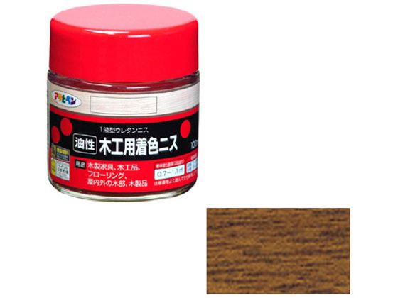 アサヒペン 木工用着色ニス 100ml ウォルナット