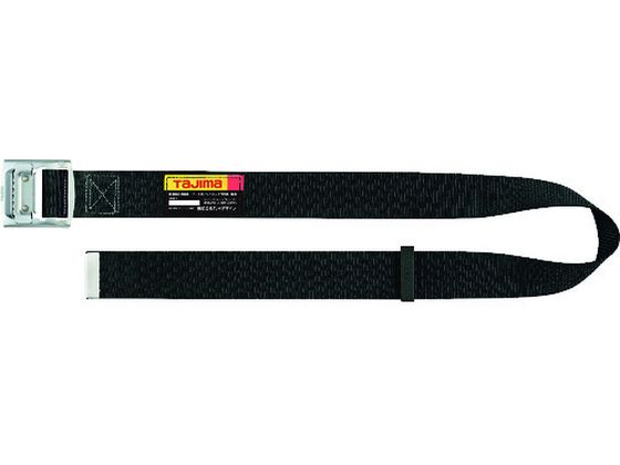 タジマ 胴ベルト スチールワンフィンガーバックル 黒 Mサイズ BSM125-BK