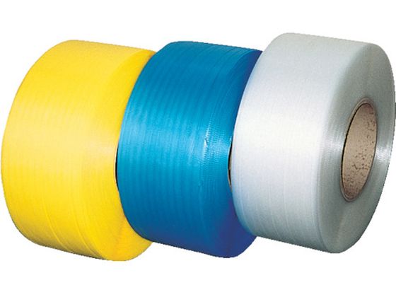 TRUSCO 自動梱包器用PPバンド幅15.5mm×長さ2500m 黄