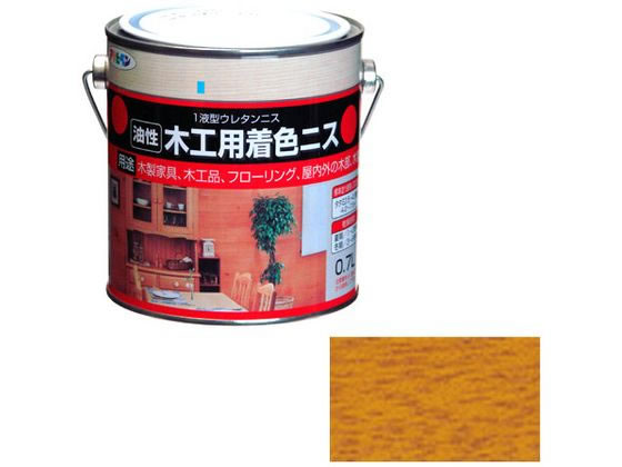 アサヒペン 木工用着色ニス 0.7L ライトオーク