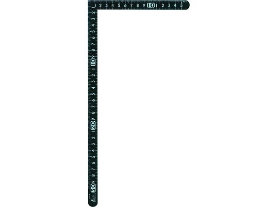 シンワ 曲尺小型 サンデーカーペンター黒色30cm×15cm 表裏同目
