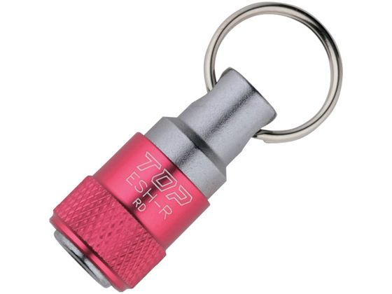 TOP 携帯用ソケットホルダー リング付 レッド ESH-R