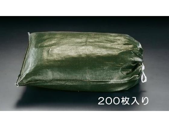 エスコ 土のう袋 OD色 200枚 480×620mm EA997Z-13A