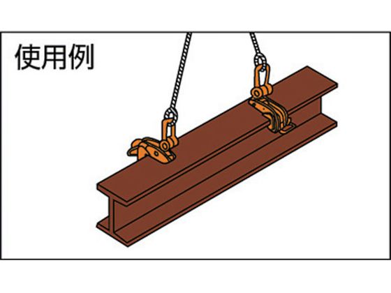 【SIW】日本クランプ ABA-1 横吊り専用クランプ 1t【現状渡し品】 ABA