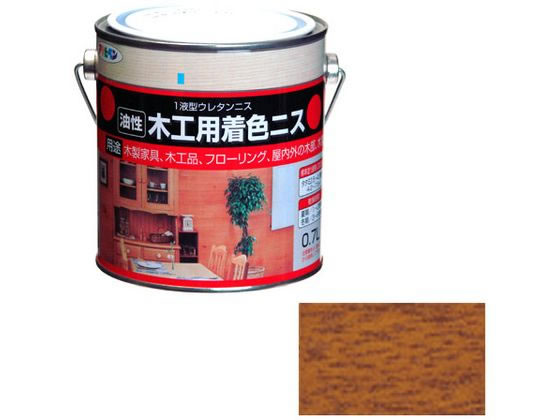 アサヒペン 木工用着色ニス 0.7L ゴールデンオーク