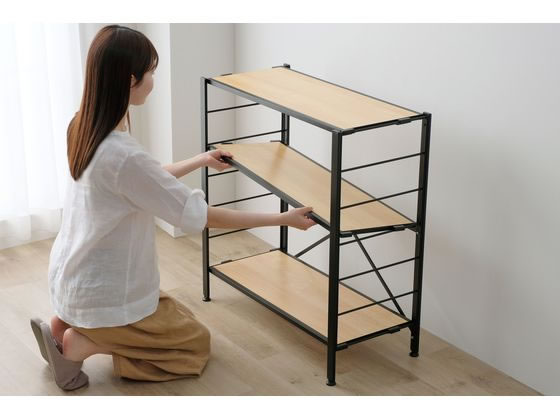 防カビ加工のスチールラック 組み立て簡単 組み立て簡単な防カビ加工スチールラック - リビング収納通販