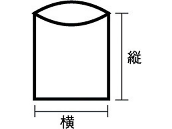 TRUSCO 厚手ポリ袋 縦150×横100×t0.1 透明 (100枚入) 3539628が