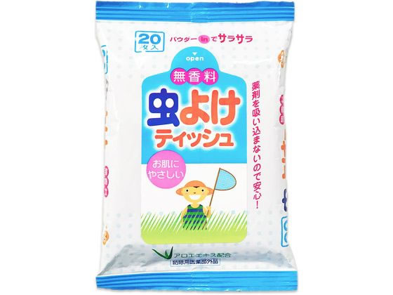 ライオンケミカル 虫よけウェットティッシュ無香料 20枚 ライオンケミカル 虫よけウェットティッシュ無香料 20枚