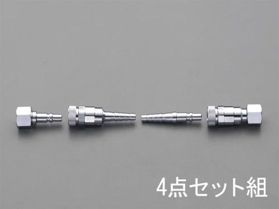 エスコ 溶接器用カプラーセット 酸素用 8-9mm EA300BB-10