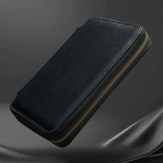 リヒトラブ XCOA スタンドブックペンケース ジェットブラック A3803-24