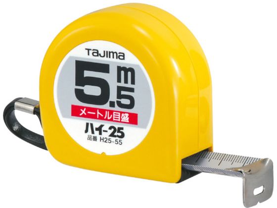 タジマ ハイ-25 5.5m メートル目盛 ブリスター H25-55BL タジマ ハイ-25 5.5m メートル目盛 ブリスター H25-55BL