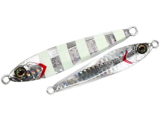 ジャッカル JK ビッグバッカー JIG 60g #グローストライプ ボーダーホロ