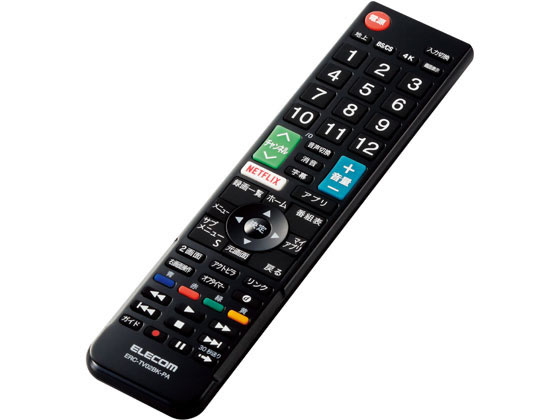 エレコム かんたんTVリモコン パナソニック用 ブラック ERC-TV02BK-PA
