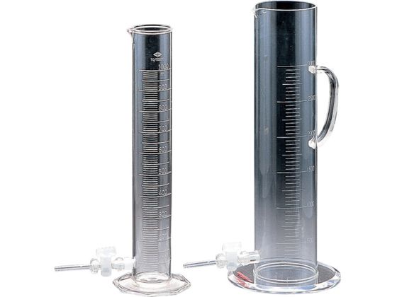 サンプラ コック付メスシリンダー 2L 1081