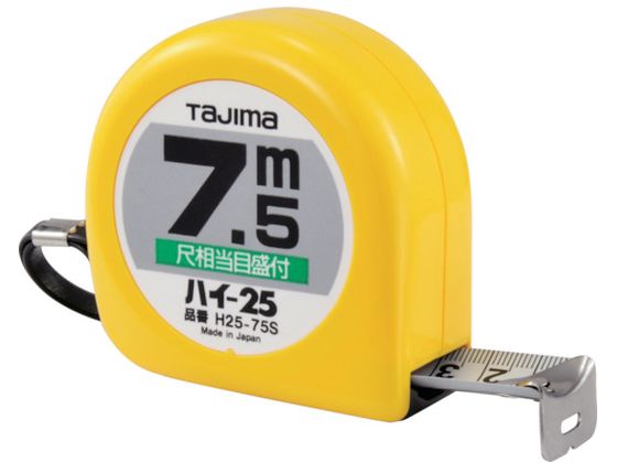 タジマ ハイ-25 7.5m 尺相当目盛付 ブリスター H2575SBL タジマ ハイ-25 7.5m 尺相当目盛付 ブリスター H2575SBL