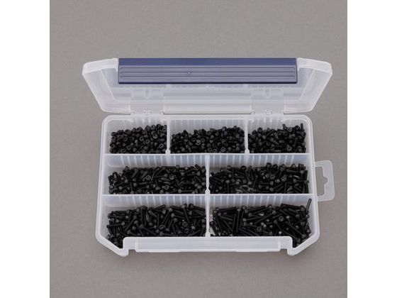 ●セット内容：Ｍ３×４（２５０本）Ｍ３×６（２００本）Ｍ３×８（１５０本）Ｍ３×１０（２００本）Ｍ３×１２（１８０本）Ｍ３×１５（１５０本）Ｍ３×２０（１３０本）●材質：ステンレス●ケースサイズ：２０