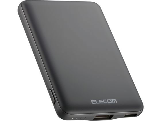 エレコム モバイルバッテリー 5000mAh 12W DE-C37-5000DGY エレコム モバイルバッテリー 5000mAh 12W DE-C37-5000DGY