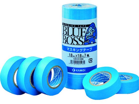 カモ井 マスキングテープ塗装用 幅18mm×長さ18m ブルー