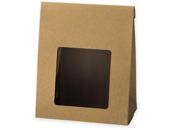 クラフトギフトBOX 窓付角底L 10枚 006897933 クラフトギフトBOX 窓付角底L 10枚 006897933