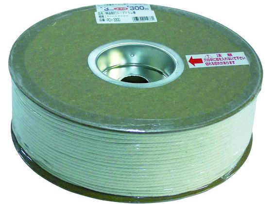 ユタカメイク 綿金剛打ロープドラム巻 3mm×300m PRCX-3300