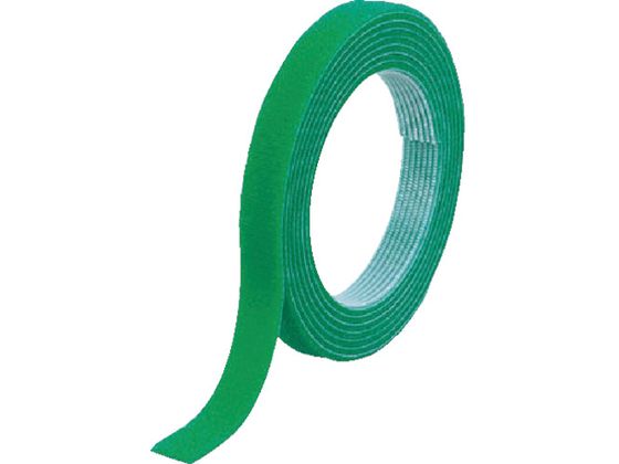 マジックバンド[[R下]]結束テープ両面 幅20mm×長さ5m 緑