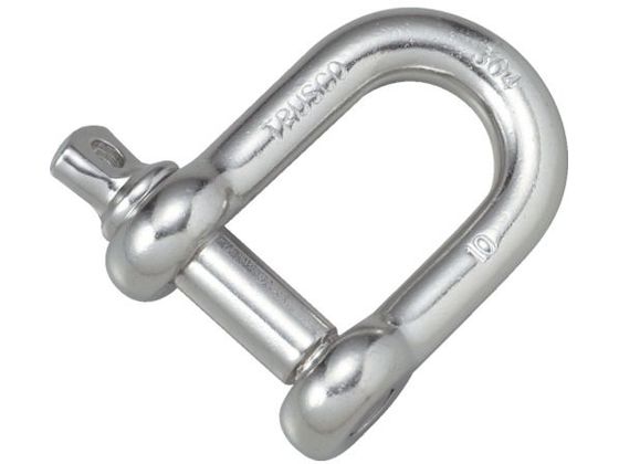 TRUSCO ネジシャックル ステンレス製 5mm (2個入) TNS-5