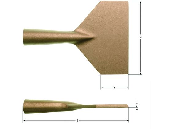 Ampcoスイス 防爆スクレーパー柄なし 125mm JG0125B Ampcoスイス 防爆スクレーパー柄なし 125mm JG0125B