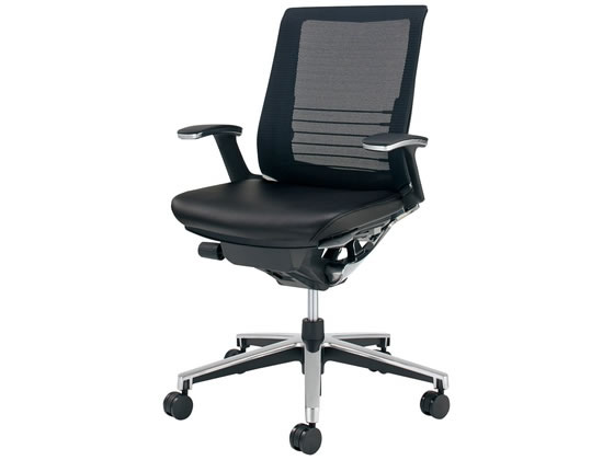 ●品番：ＣＲ−ＧＡ２５０１Ｅ６Ｌ７Ｅ６−Ｗ●カラー／本体・背：ブラック、座：ブラック●外寸法／幅〜６８０×奥行５８０〜８００×高さ９２０〜１０１０ｍｍ●座面寸法／幅５００×奥行４１０〜４６０ｍｍ●肘内