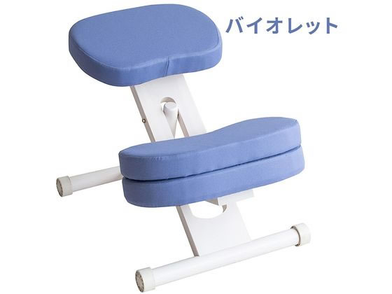 宮武製作所 クッション付きプロポーションチェアキッズ ホワイトバイオレット