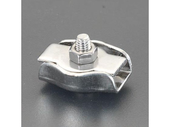 エスコ ワイヤークランプ ステンレス製 4mm EA628SE-44