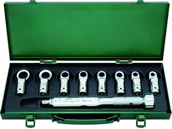 ASH トルクレンチめがねヘッドセット LC045N+8-19MM LCR2000