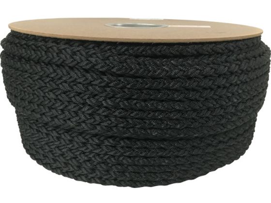 ユタカメイク ポリエステルクロス係留ドラム巻 12φ×100m 黒 PRD-61