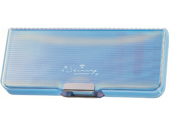 クツワ オーロラクリア筆入 ライトブルー CH210LB クツワ オーロラクリア筆入 ライトブルー CH210LB