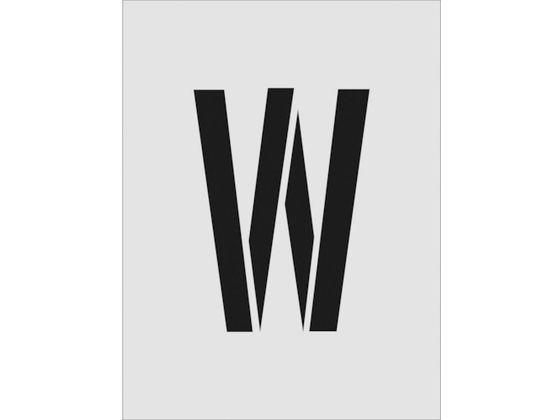 IM ステンシル W 文字サイズ250×125mm AST-W250125
