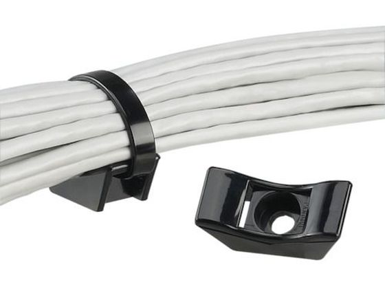 ●型番：TMEH-S25-C0●入数：100個●色：黒 ●縦（mm）：41．1 ●横（mm）：18．3 ●高さ（mm）：15．5 ●使用結束バンド幅（mm）：3．6〜12．7 ●使用ねじ寸法：M6 ●